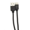 Helmet Cable USB to Type-C Basic 2.1A 1m, Black
