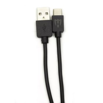 Helmet Cable USB to Type-C Basic 2.1A 1m, Black