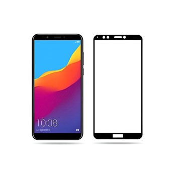 Helmet Full Coverage Glass 2.5D Huawei Y7 Prime (2018), Black