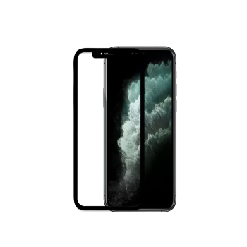 Helmet Diamond Glass 4D Frame iPhone 11 Pro/X/Xs, Black (V2)