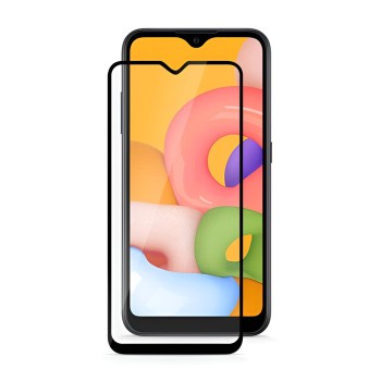 Helmet Diamond Glass 4D Samsung A01, Black