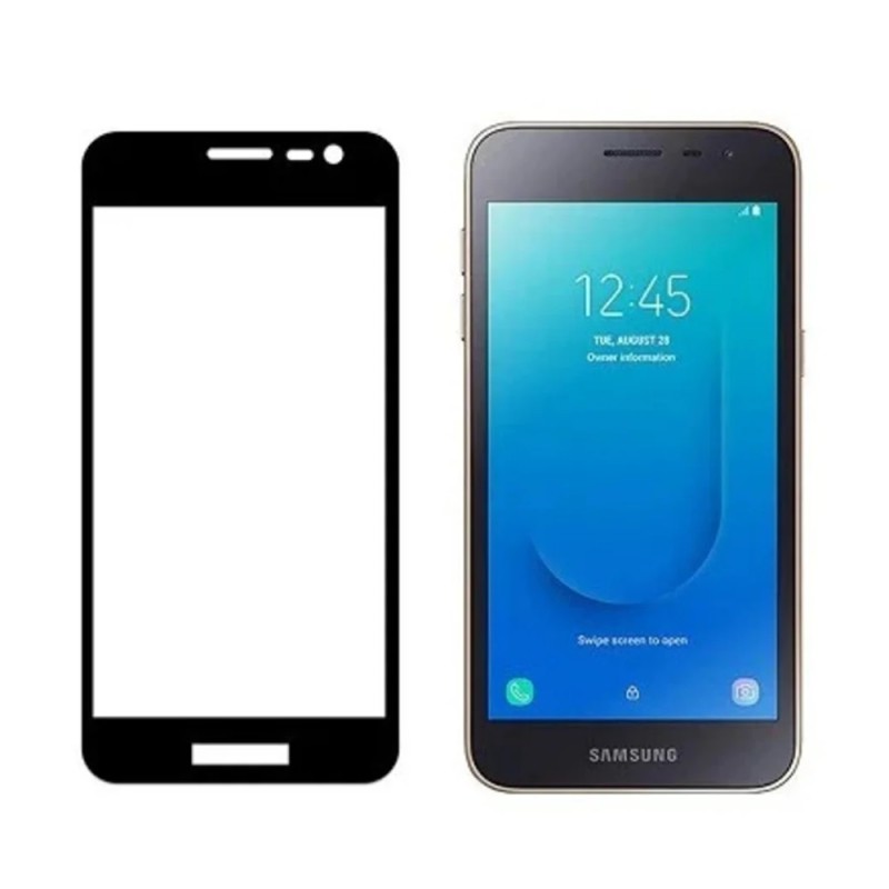 Helmet Diamond Glass 4D Samsung J2 Core, Black