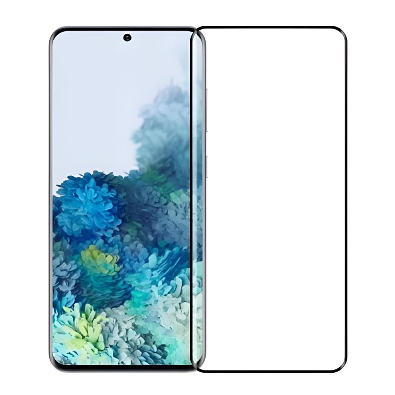 Helmet Diamond Glass 4D Full Glue Samsung S20, Black