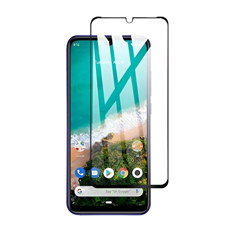 Helmet Diamond Glass 4D Xiaomi Mi A3, Black