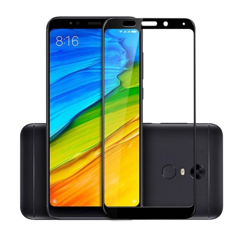 Helmet Glass Full Coverage 2.5D Frame Xiaomi Redmi 5, Black