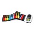 Bluetooth Roll up Piano 37 Colored keys.Rainbow Color (Damaged Box)