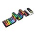 Bluetooth Roll up Piano 37 Colored keys.Rainbow Color (Damaged Box)