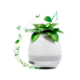 Helmet Speaker Music Flowerpot, White