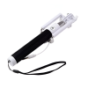 Helmet Wired Selfie Stick 1m, Black-White