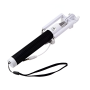 Helmet Wired Selfie Stick 1m, Black-White