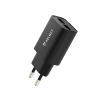 Helmet Wall Charger 2xUSB 2.4A, Black