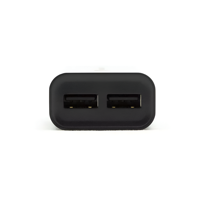 Helmet Wall Charger 2xUSB 2.4A, Black