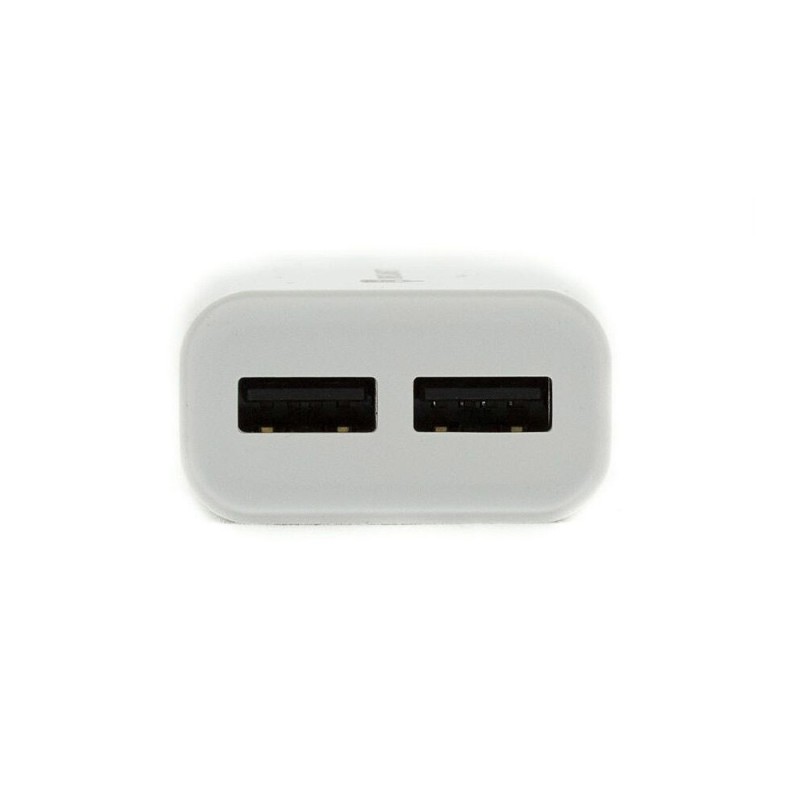 Helmet Wall Charger 2xUSB 2.4A, White