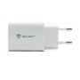 Helmet Wall Charger 2xUSB 2.4A, White