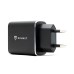 Helmet Wall Charger USB/Type-C QC3.0 18W (Сable 3 in1), Black