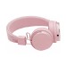 Helmet On-Ear Headphones with MIC Bluetooth Macaron HiFi, Pink