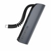 Hoco HUB 5in1 Type-C to 3*USB-A 3.0 + SD/ TF, HB17 Easy Connect, Black