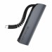 Hoco HUB 5in1 Type-C to 3*USB-A 3.0 + SD/ TF, HB17 Easy Connect, Black