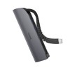 Hoco HUB 5in1 Type-C to 3*USB-A 3.0 + SD/ TF, HB17 Easy Connect, Black