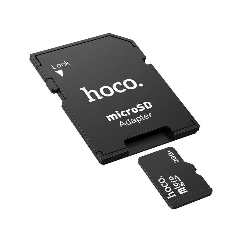 Hoco HB22 TF To SD Card Holder, Black