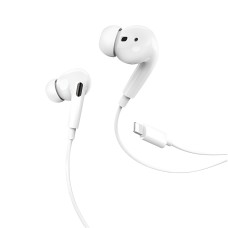 Hoco Earphones Lightning with Mic M1 Pro, White
