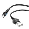 Hoco Cable USB to Micro USB S8 Magnetic 2.4A 1.2m, Black