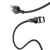 Hoco Cable USB to Type-C Magnetic S8 2.4A 1.2m, Black