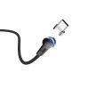 Hoco Cable USB to Type-C Magnetic S8 2.4A 1.2m, Black
