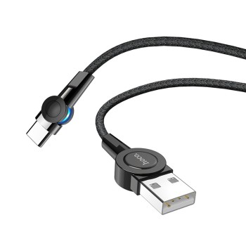 Hoco Cable USB to Type-C Magnetic S8 2.4A 1.2m, Black