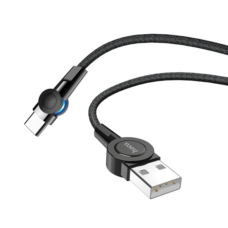 Hoco Cable USB to Type-C Magnetic S8 2.4A 1.2m, Black