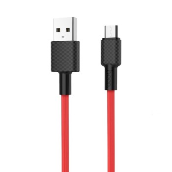 Hoco Cable USB to Micro USB X29 Superior 2A 1m, Red
