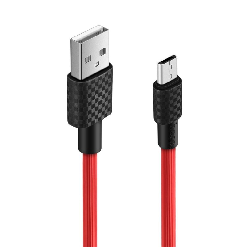Hoco Cable USB to Micro USB X29 Superior 2A 1m, Red