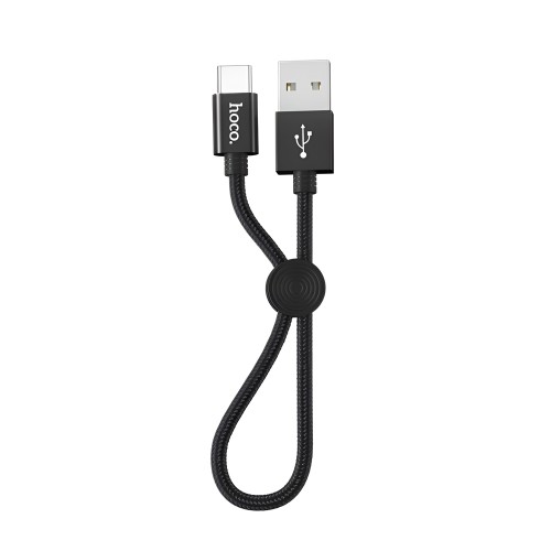 Hoco Cable USB to Type-C X35 Premium 2.4A 0.25m, Black