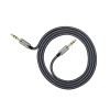 Hoco Cable Audio 3.5 to 3.5 UPA03, Nylon braided (L=1M), Metal Gray