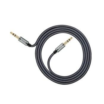 Hoco Cable Audio 3.5 to 3.5 UPA03, Nylon braided (L=1M), Metal Gray