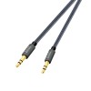 Hoco Cable Audio 3.5 to 3.5 UPA03, Nylon braided (L=1M), Metal Gray