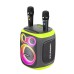 Hopestar Party Speaker Party130 with 2 Wireless Microphones, 120W, Black