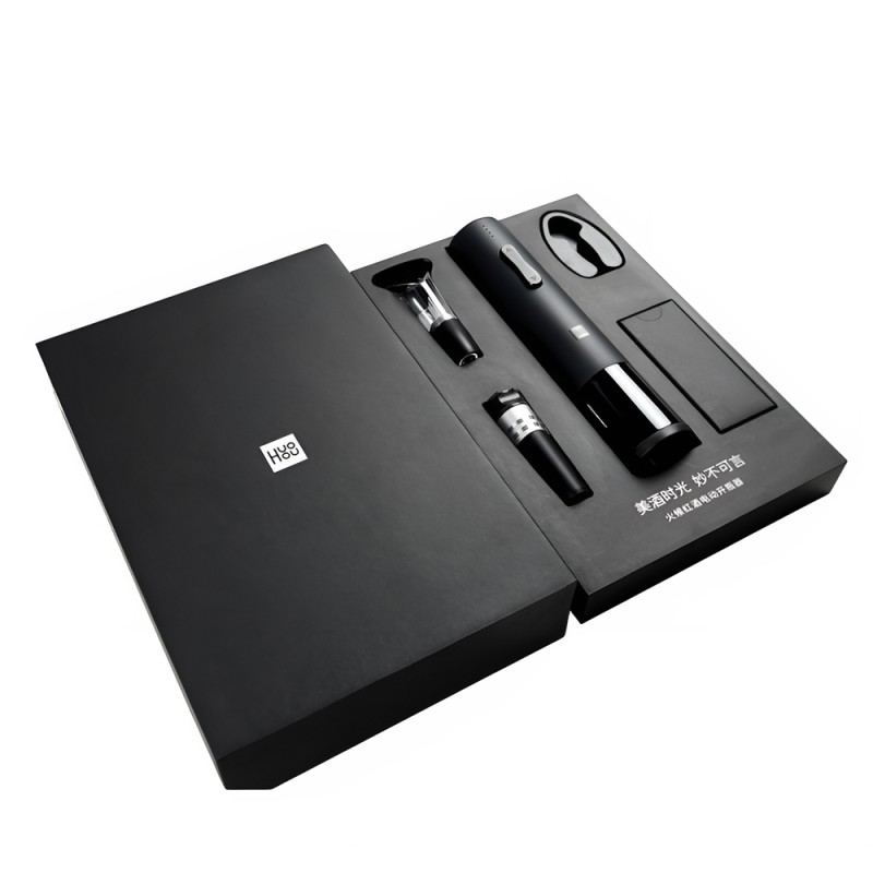 Huohou wine bottle opener set HU0047, Black