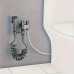 Hygienic Shower (watering can, hose, tee, bracket) 2 Meters, Black