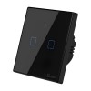 Sonoff Wi-Fi Smart Touch Wall Switch TX Series 2-Gang (Neutral Wire), Black