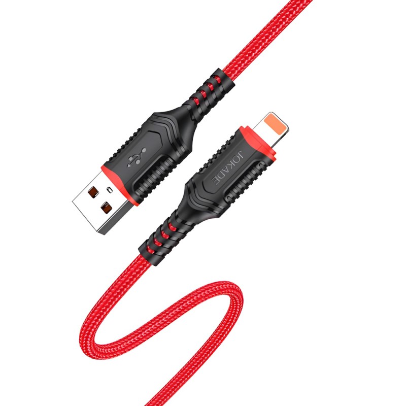 Jokade Cable USB-A to Lightning 3A 1m JA019, Red