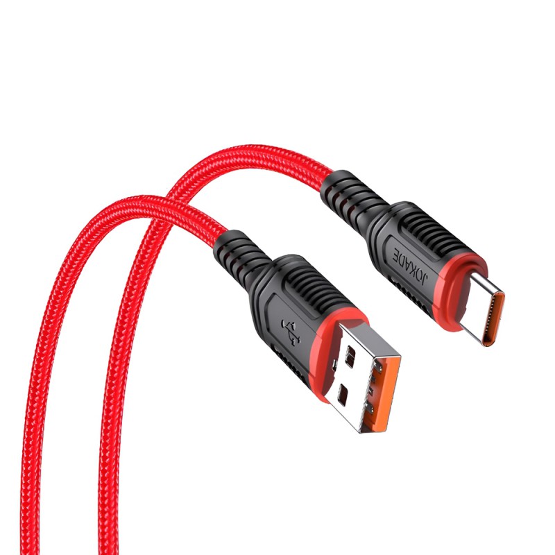 Jokade Cable USB-A to Type-C 5A 60W 1m JA019, Red