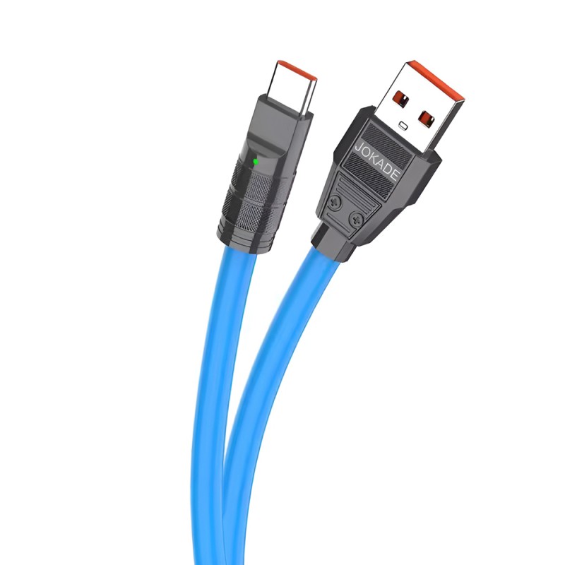 Jokade Cable USB-A to Type-C 5A 1M JA026, Blue