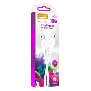 Jokade Cable Type-C to Type-C 100W 1M JA043, White