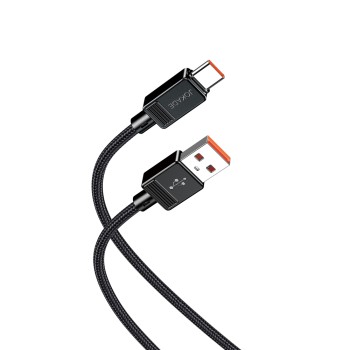 Jokade Cable USB-A to Type-C 3A 1m JA050, Black