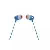 JBL Earphones 3.5mm with Mic Tune 110, Blue