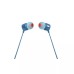 JBL Earphones 3.5mm with Mic Tune 110, Blue