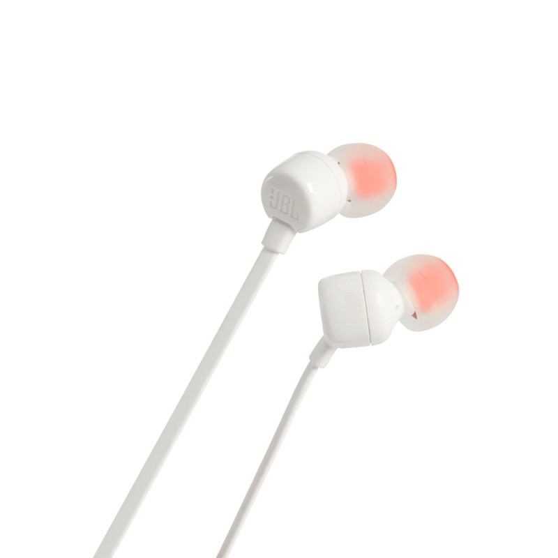 JBL Earphones 3.5mm with Mic Tune 110, White