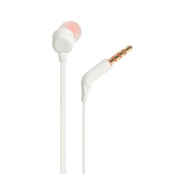 JBL Earphones 3.5mm with Mic Tune 110, White