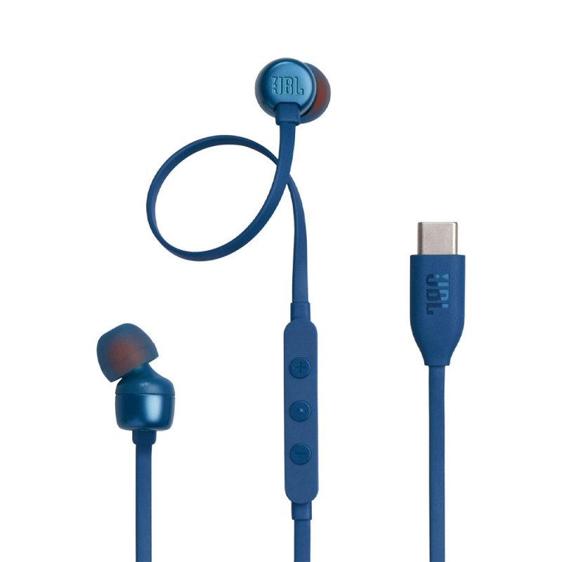 JBL Earphones Type-C with Mic Tune 310C, Blue